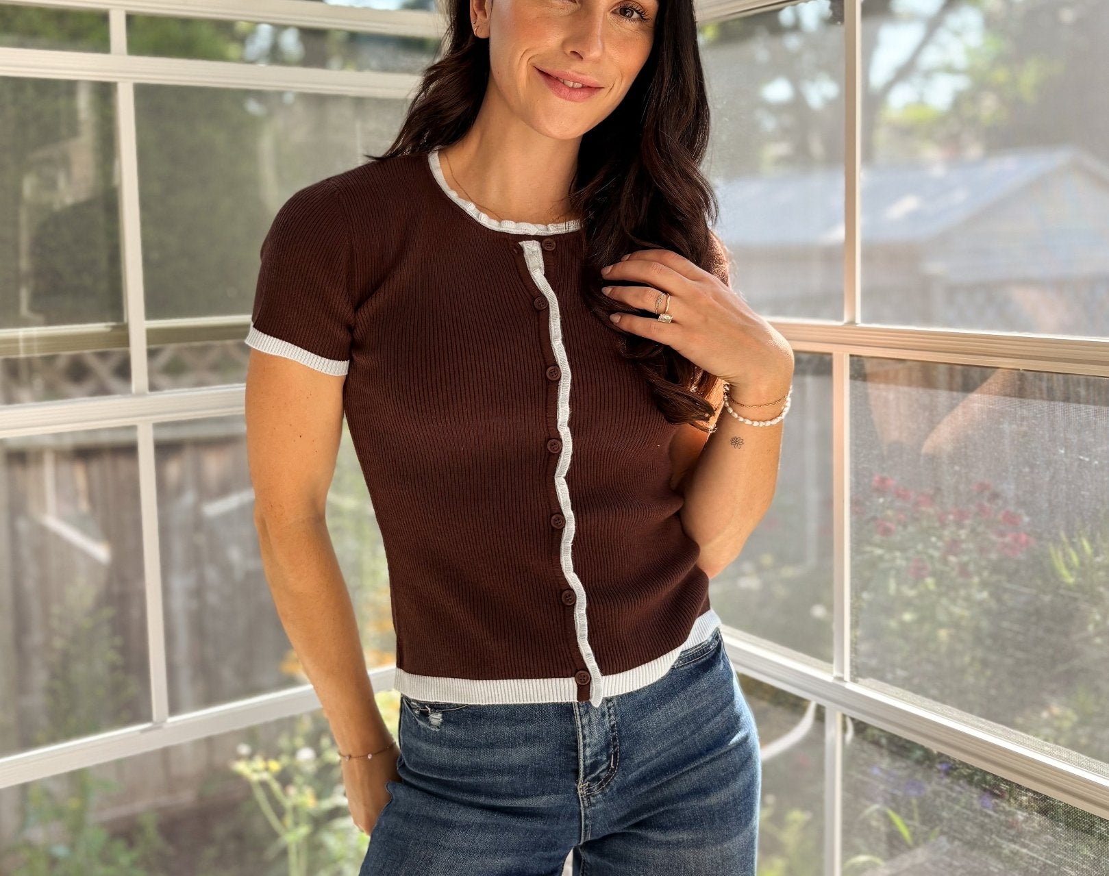 Ember Short Sleeve Cardigan - Love and Lee Apparel