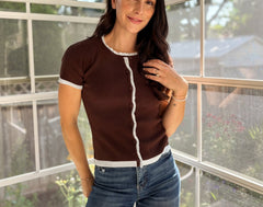 Ember Short Sleeve Cardigan - Love and Lee Apparel