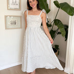 The Blake Blue And White Striped Dress - Love and Lee Apparel
