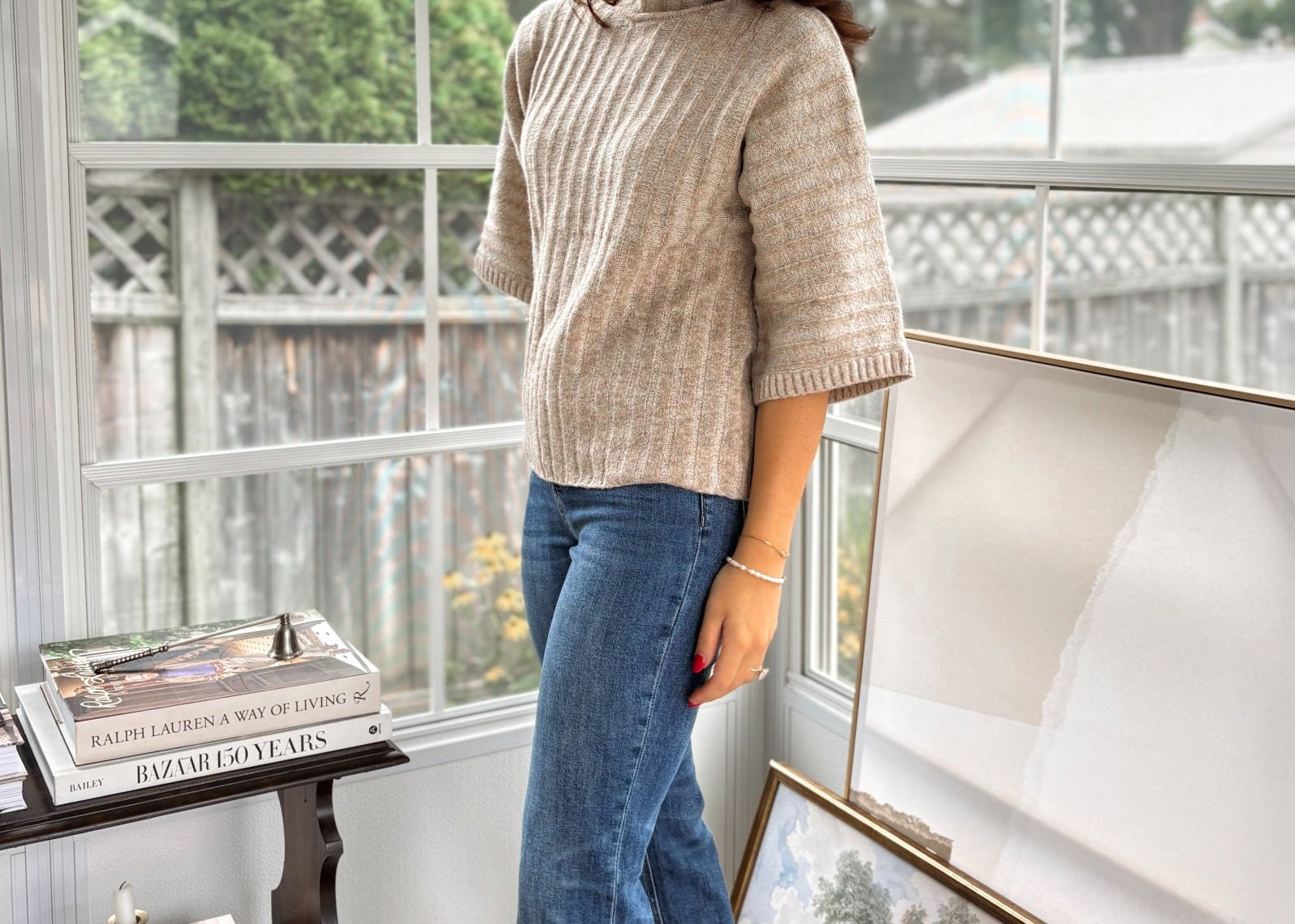 'The Oxford' High Rise Cuffed Ankle Straight Jeans - Love and Lee Apparel