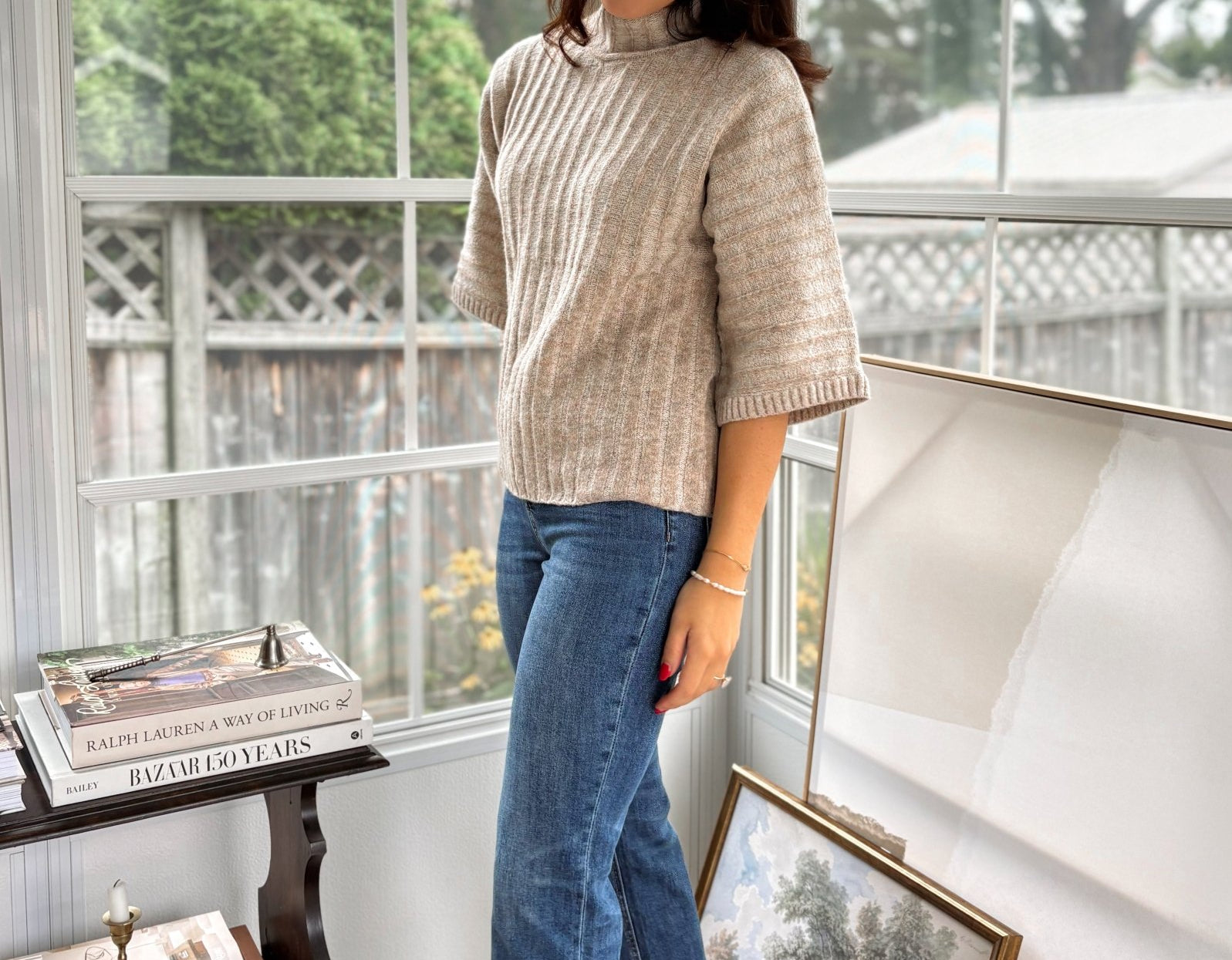 'The Oxford' High Rise Cuffed Ankle Straight Jeans - Love and Lee Apparel