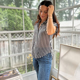 'The Ivy Society' Striped Lightweight Blouse - Love and Lee Apparel