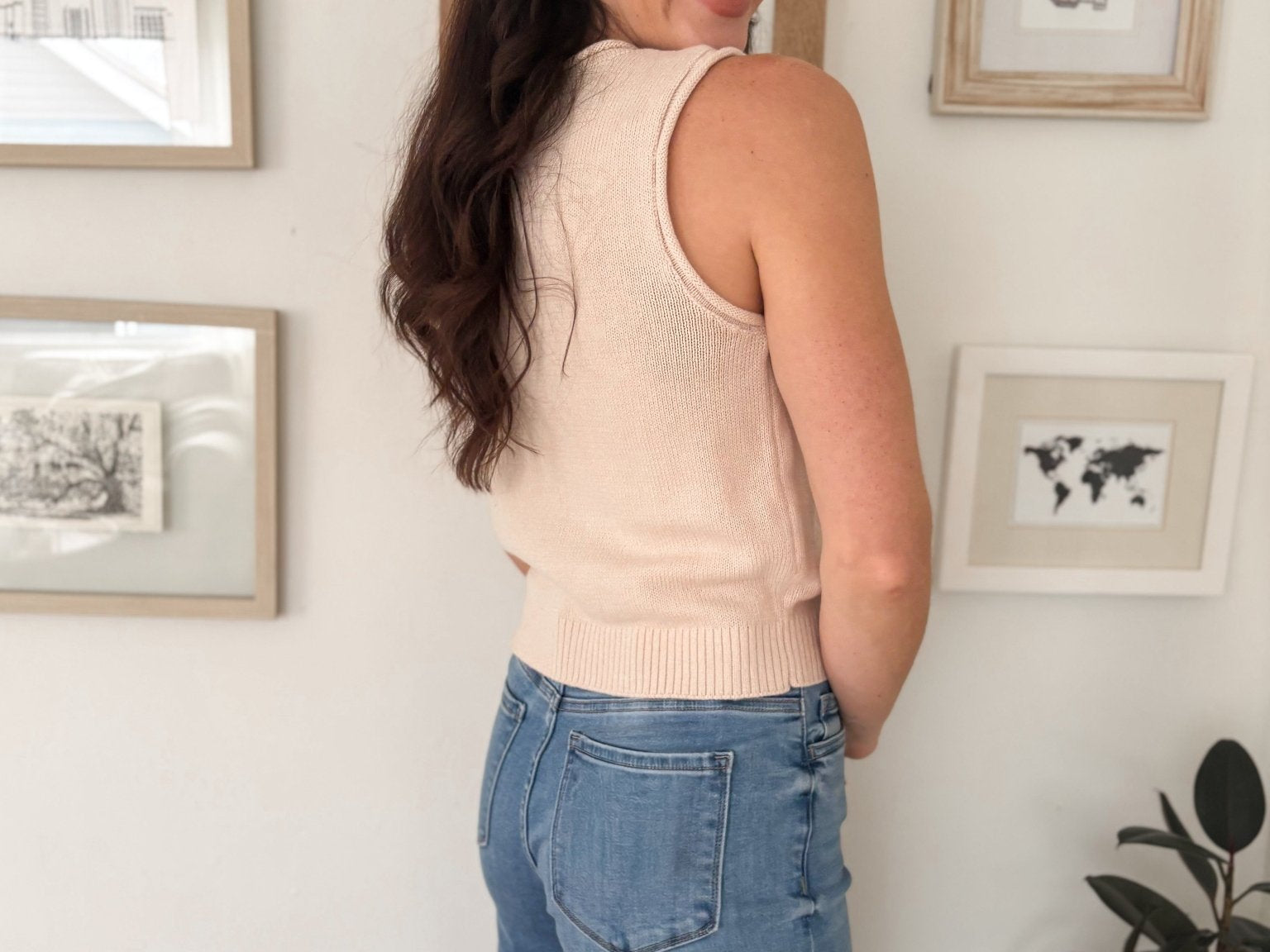The Dakota Raw Edge Button Down Knit Cardigan Vest Top - Love and Lee Apparel