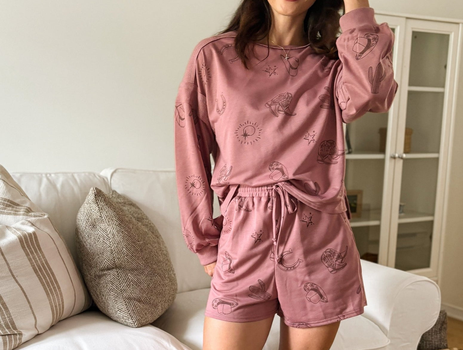 The Last Rodeo Western Print Lounge Set - Love and Lee Apparel