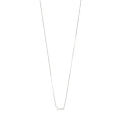 LUCK Recycled Pendant Necklace - Silver - Love and Lee Apparel