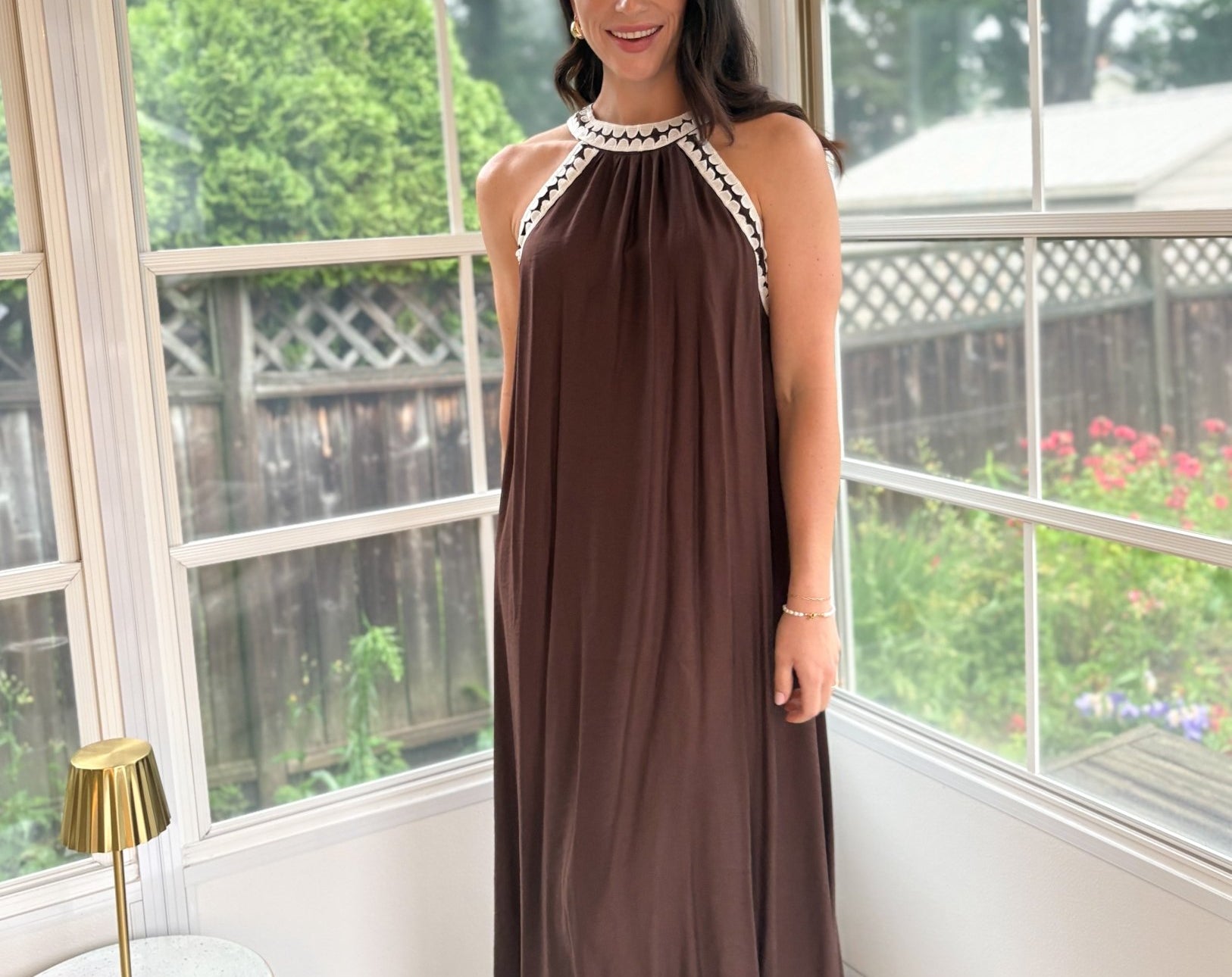 Leah Halter Neck Maxi Dress - Love and Lee Apparel