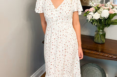 Marianne Short Sleeve Midi Dress - Love and Lee Apparel