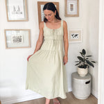 The Vanessa Front Tie Keyhole Detail Sleeveless Midi Dress - Love and Lee Apparel