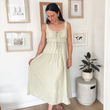 The Vanessa Front Tie Keyhole Detail Sleeveless Midi Dress - Love and Lee Apparel