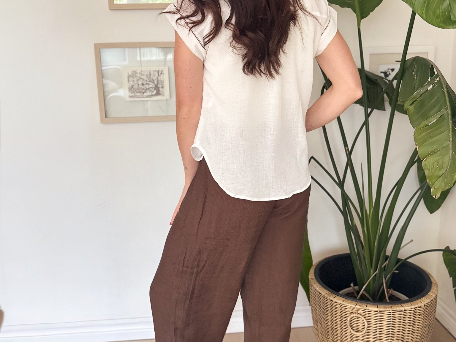 The Lucy Brown Casual Pants - Love and Lee Apparel