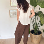 The Lucy Brown Casual Pants - Love and Lee Apparel