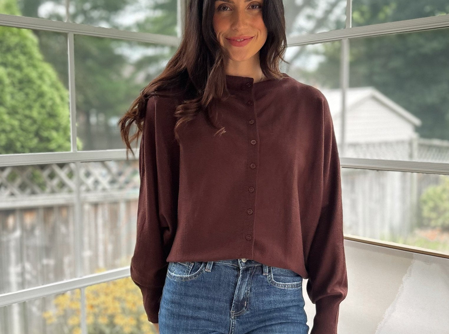 'Alumni Academy' Boat Neck Button Down Knit Cardigan Sweater - Love and Lee Apparel