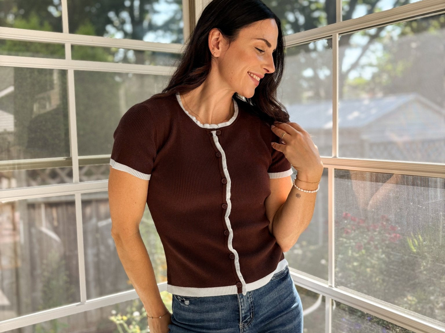 Ember Short Sleeve Cardigan - Love and Lee Apparel
