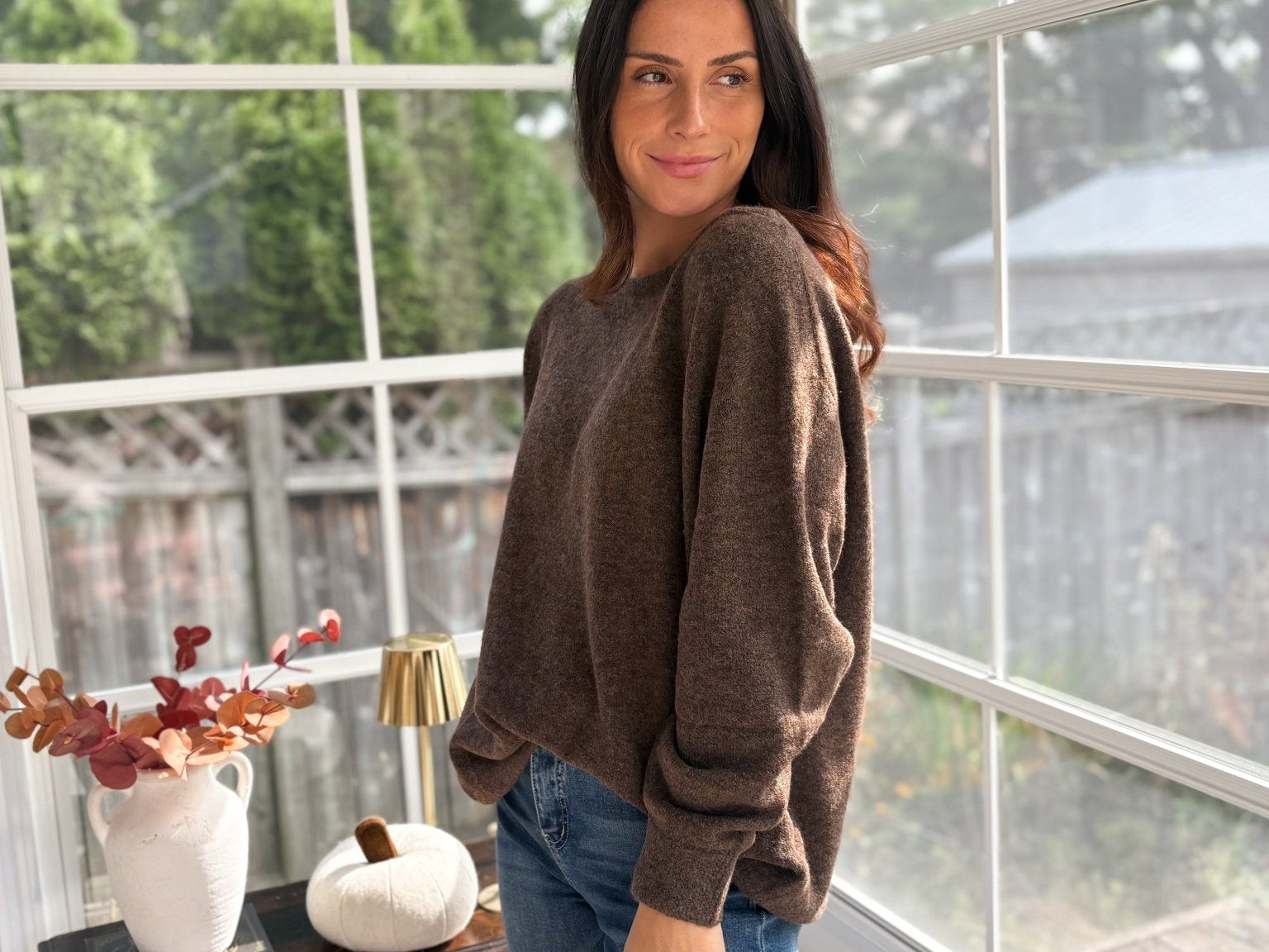 Amber Skies Boat Neck Oversized Knit Pullover Sweater - Love and Lee Apparel