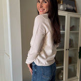 The Aurelie Long Sleeve V - Neck Knit Pullover Sweater - Love and Lee Apparel