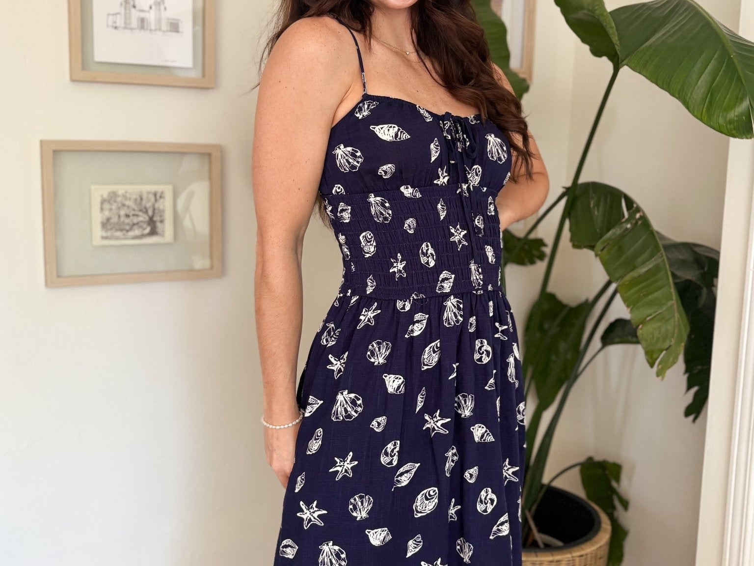 The Mia Coastal Patterned Dress - Love and Lee Apparel