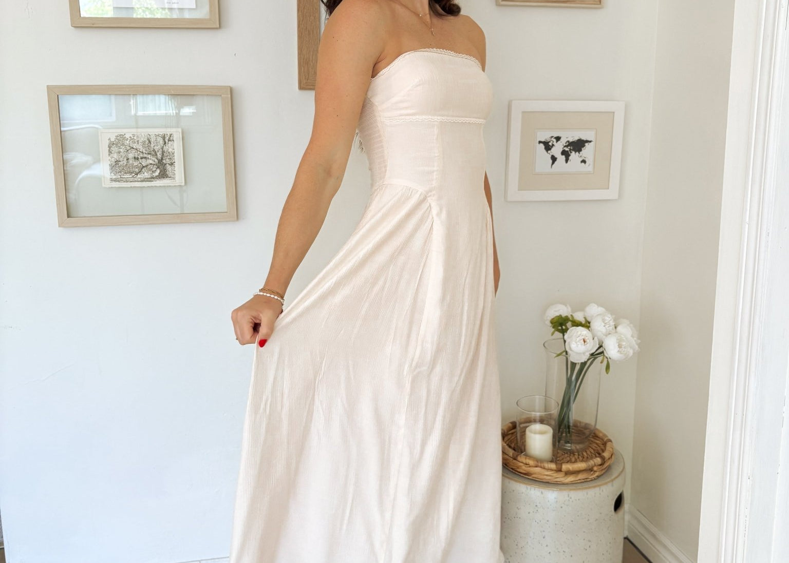 The Lainey Effortless Ivory Dress - Love and Lee Apparel