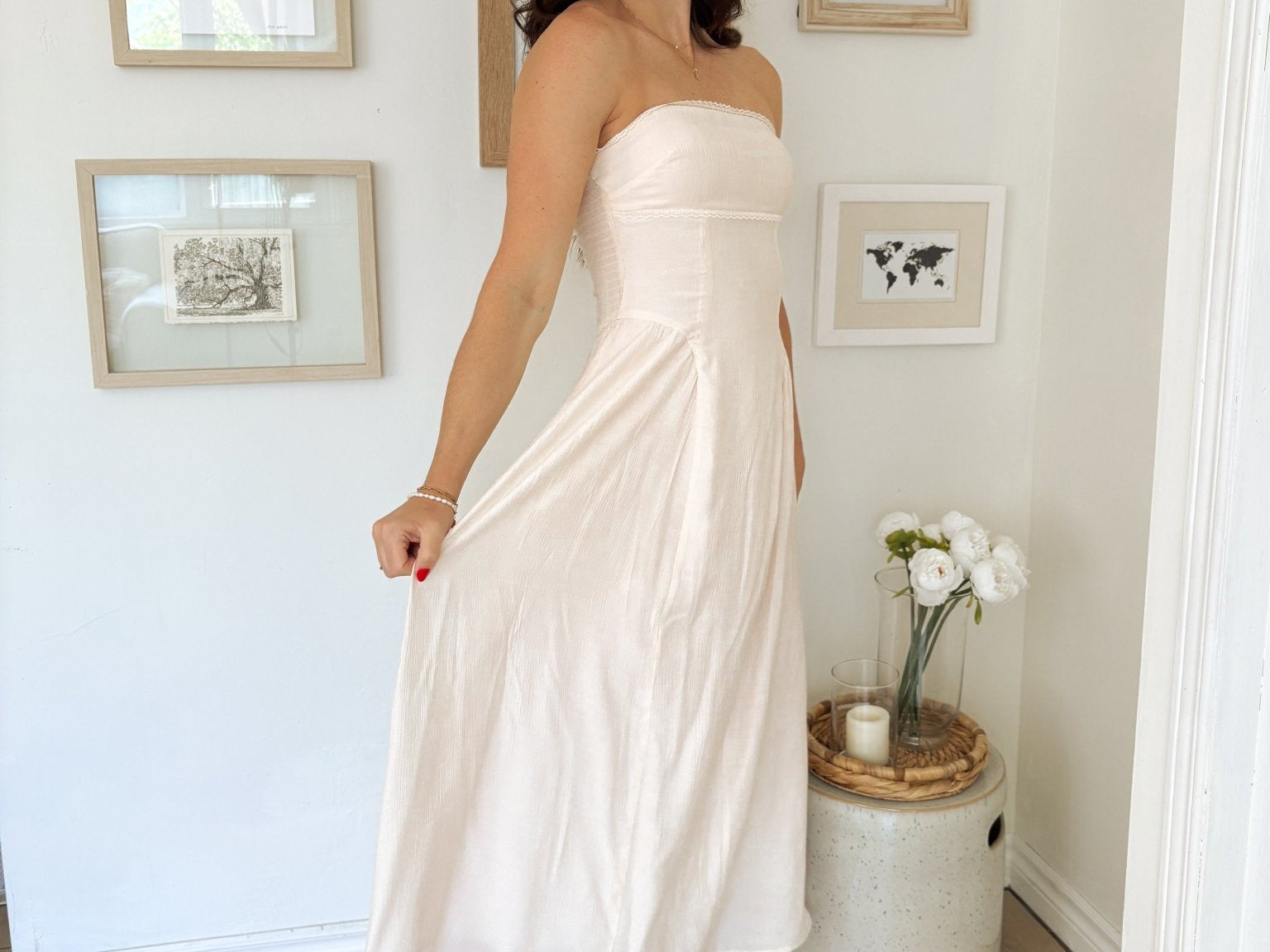 The Lainey Effortless Ivory Dress - Love and Lee Apparel