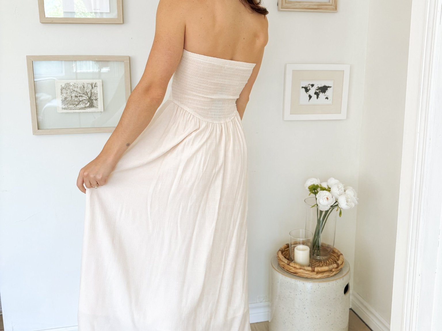 The Lainey Effortless Ivory Dress - Love and Lee Apparel
