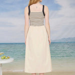 Porter Mixed Media Midi Dress - Love and Lee Apparel
