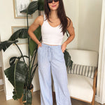Veronica Gauze Pants in Blue - Love and Lee Apparel