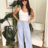 Veronica Gauze Pants in Blue - Love and Lee Apparel