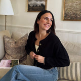 The Eugenie Contrast Stitch Trim Button Down Knit Cardigan - Love and Lee Apparel