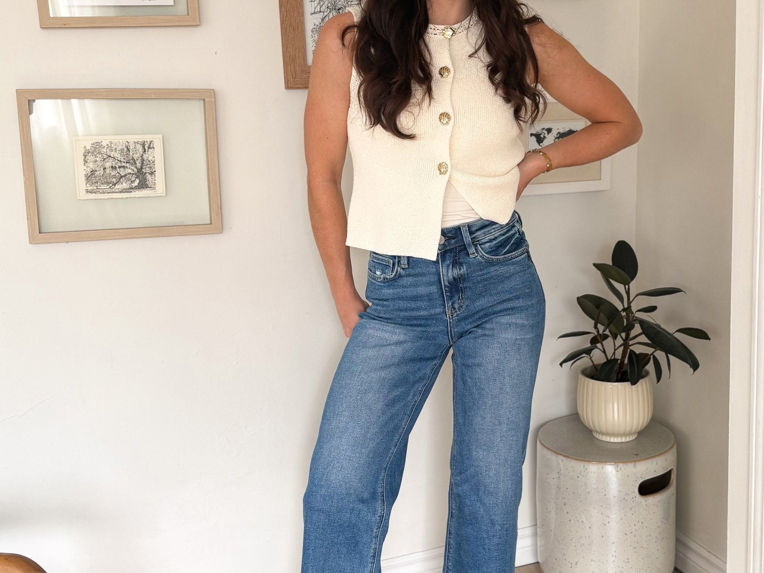 The Brielle High Rise Wide Leg Jeans - Love and Lee Apparel