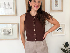 The Linda High Waisted Wide Leg Trouser Shorts - Love and Lee Apparel