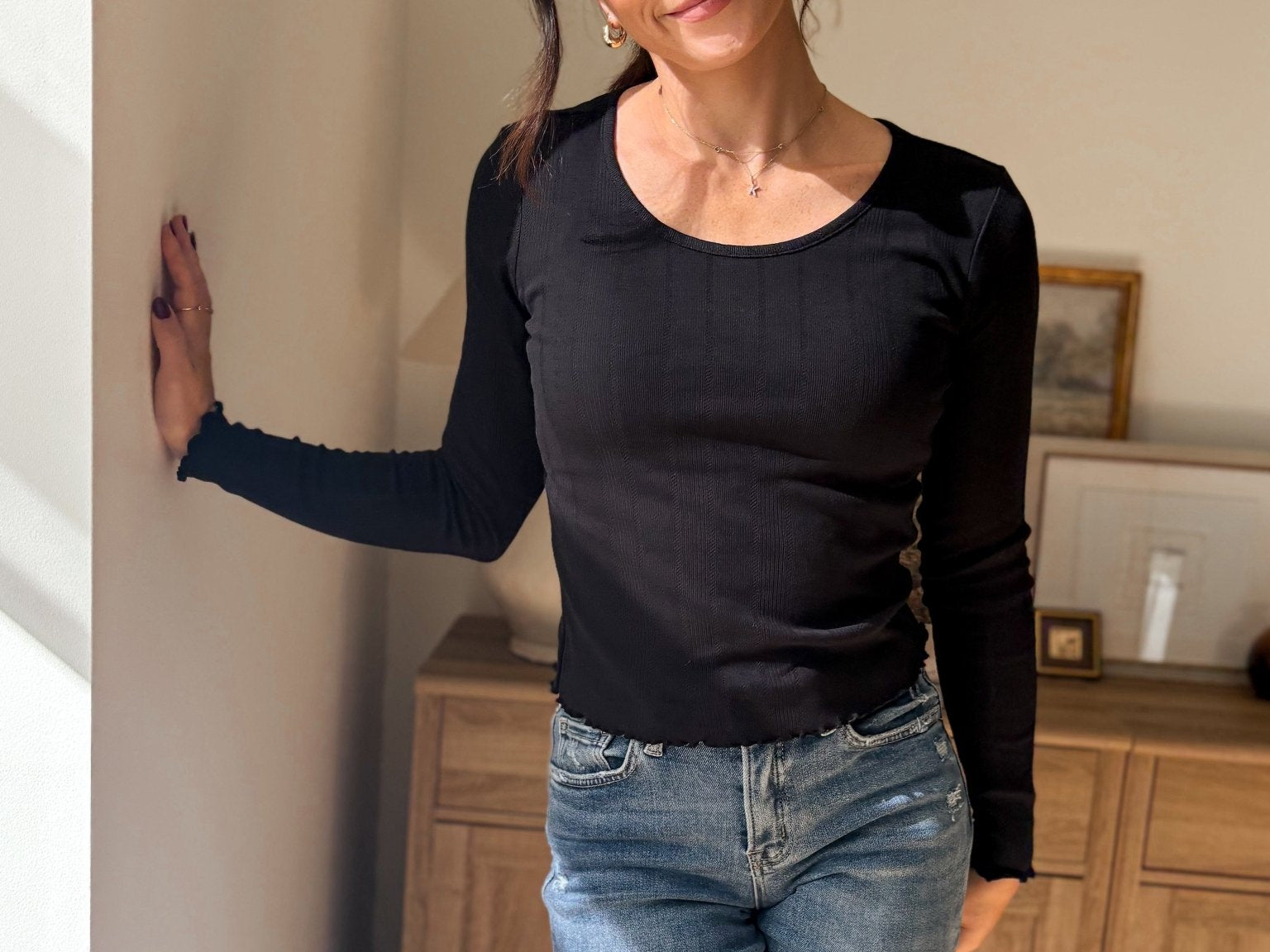 The Orchard Roundneck Long Sleeve Top - Love and Lee Apparel