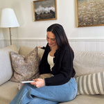 The Eugenie Contrast Stitch Trim Button Down Knit Cardigan - Love and Lee Apparel