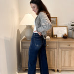 'On the Ranch' Dark Wash Wide Leg Denim - Love and Lee Apparel