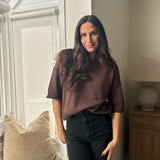 The 'Thyme & Oak' Exposed Seam Drop Shoulder Short Sleeve Pullover - Love and Lee Apparel