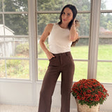 'Fall Festivals' Faux Suede Mid-Rise Pants - Love and Lee Apparel