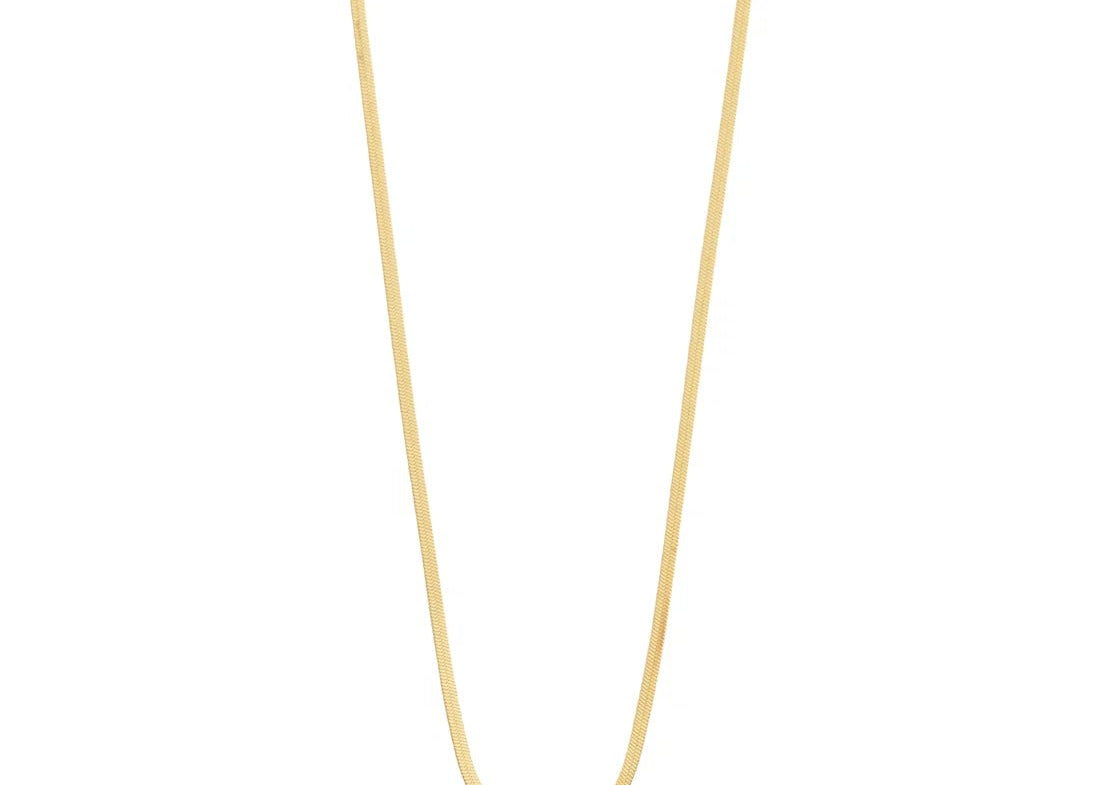 Nikita recycled herringbone chain necklace - Love and Lee Apparel