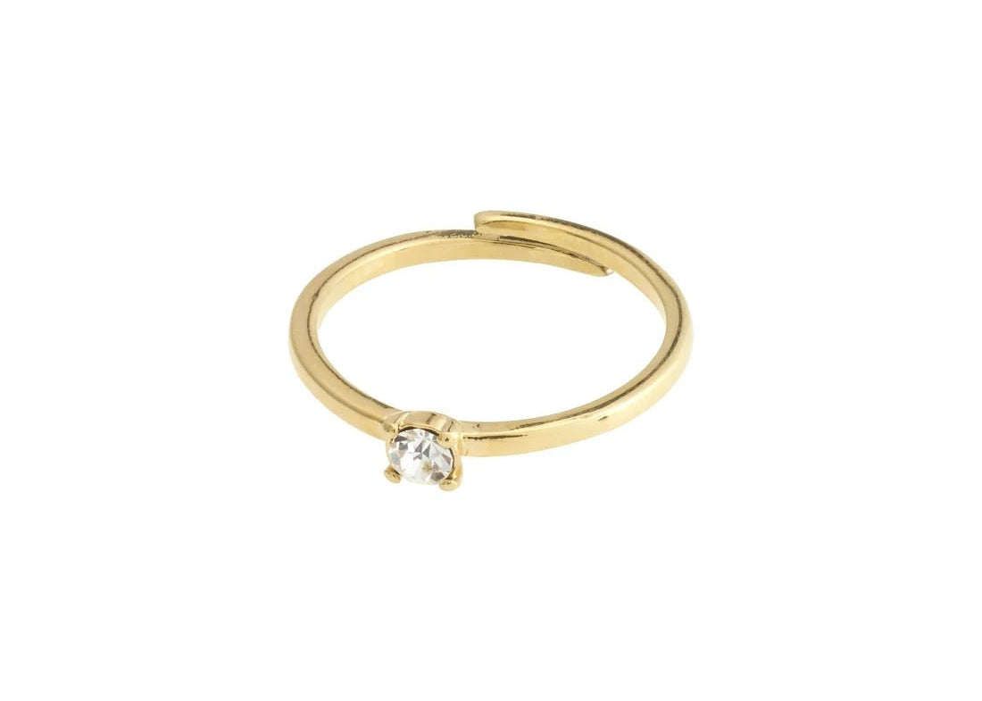 Lulu Recycled Crystal Stack Ring - Love and Lee Apparel
