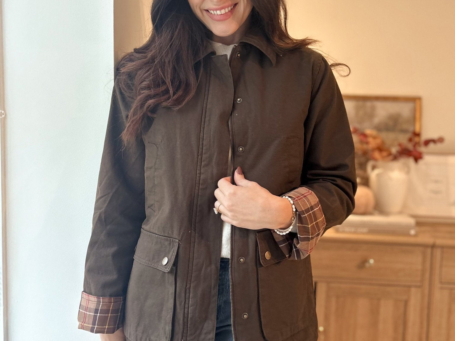 Autumn in London Collared Placket Utility Jacket - Love and Lee Apparel