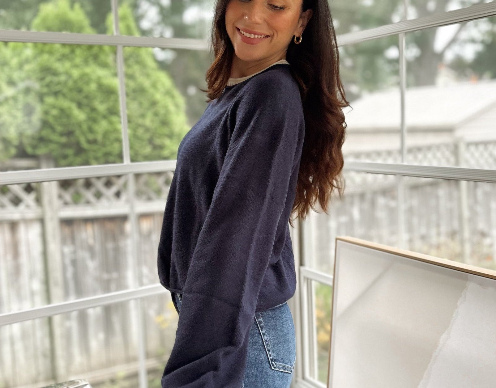'Syllabus Season' Contrast Rolled Edge Crewneck Pullover - Love and Lee Apparel
