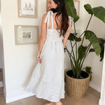The Blake Blue And White Striped Dress - Love and Lee Apparel