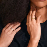 Revan recycled heart pattern ring - Love and Lee Apparel