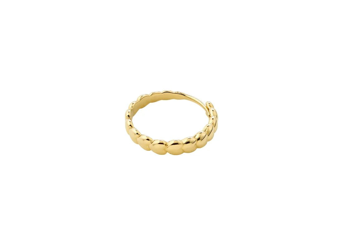 Revan recycled heart pattern ring - Love and Lee Apparel