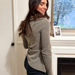 The Blair Ruched Two Tone Texture Knit Top - Available in 2 colours - Love and Lee Apparel