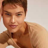 Eddy Recycled Organic Shaped Small Hoops in Silver & Gold 15mm - Love and Lee Apparel
