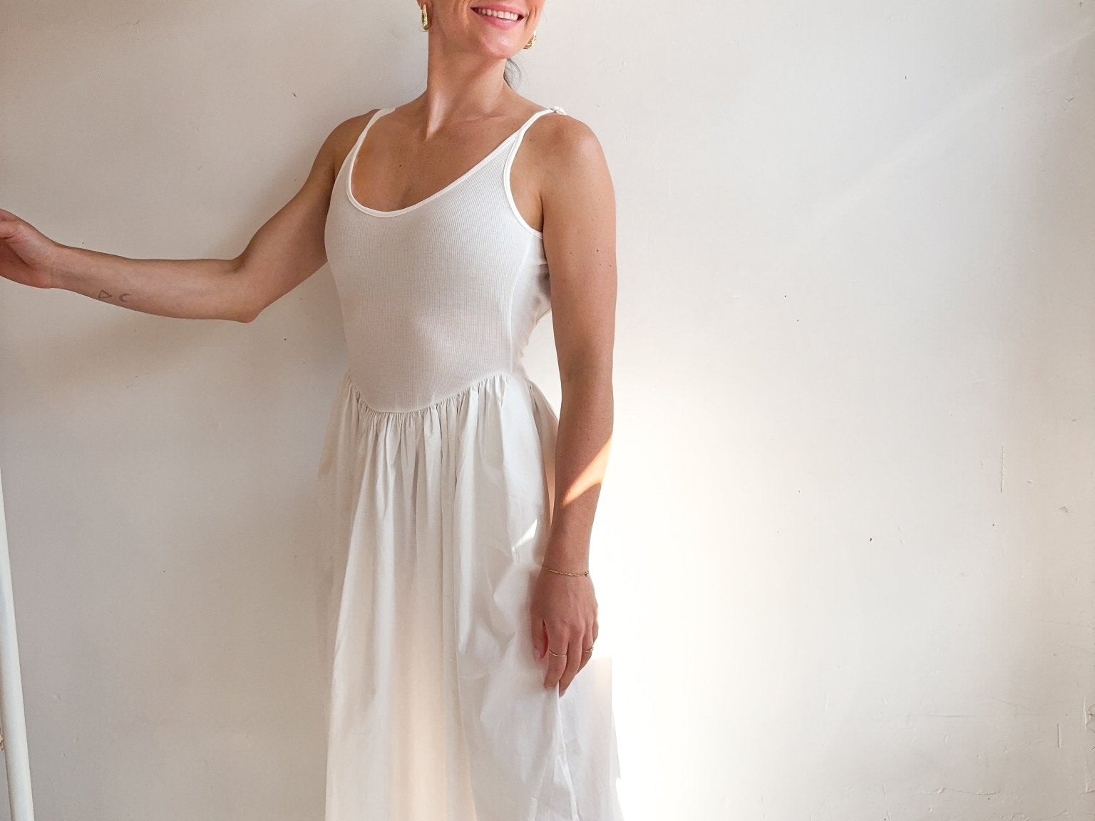 The Paige Drop Waist Cami Midi Dress - Love and Lee Apparel