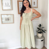 The Vanessa Front Tie Keyhole Detail Sleeveless Midi Dress - Love and Lee Apparel