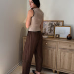 The Camille Contrast Stitch Trim Button Down Ribbed Knit Vest - Love and Lee Apparel