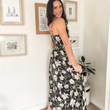 The Isabelle Floral Smocked Spaghetti Strap Midi Sundress - Love and Lee Apparel