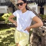 The Jordyn Ribbed Knit Shorts in Yellow - Love and Lee Apparel