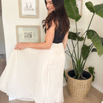 Tia High Waisted Pleated Skirt - Love and Lee Apparel