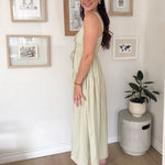 The Vanessa Front Tie Keyhole Detail Sleeveless Midi Dress - Love and Lee Apparel